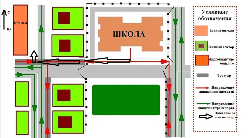 Карта школа номер 1